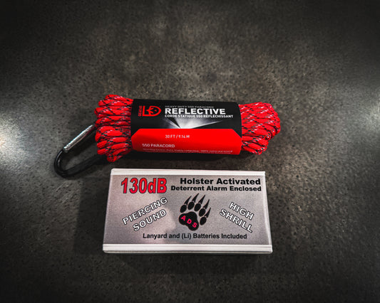 ADS Sound Alarm + Reflective 550 Paracord tripwire bundle